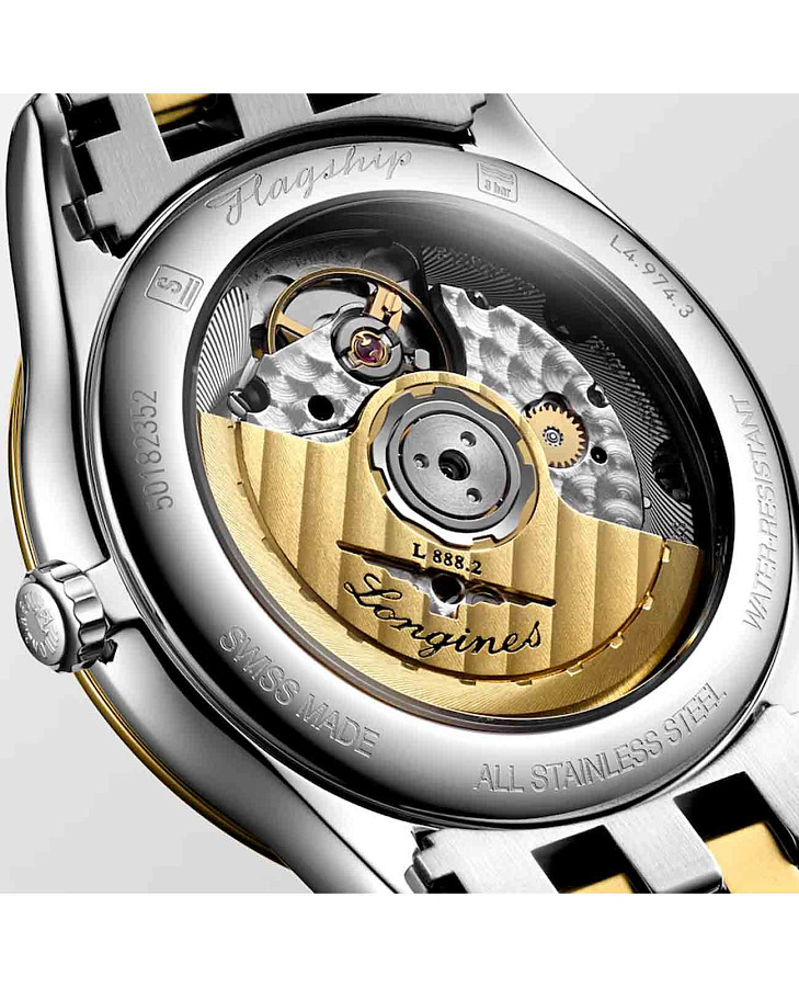 Часы Longines Flagship L4.974.3.22.7 — женские, сталь c pvd покрытием