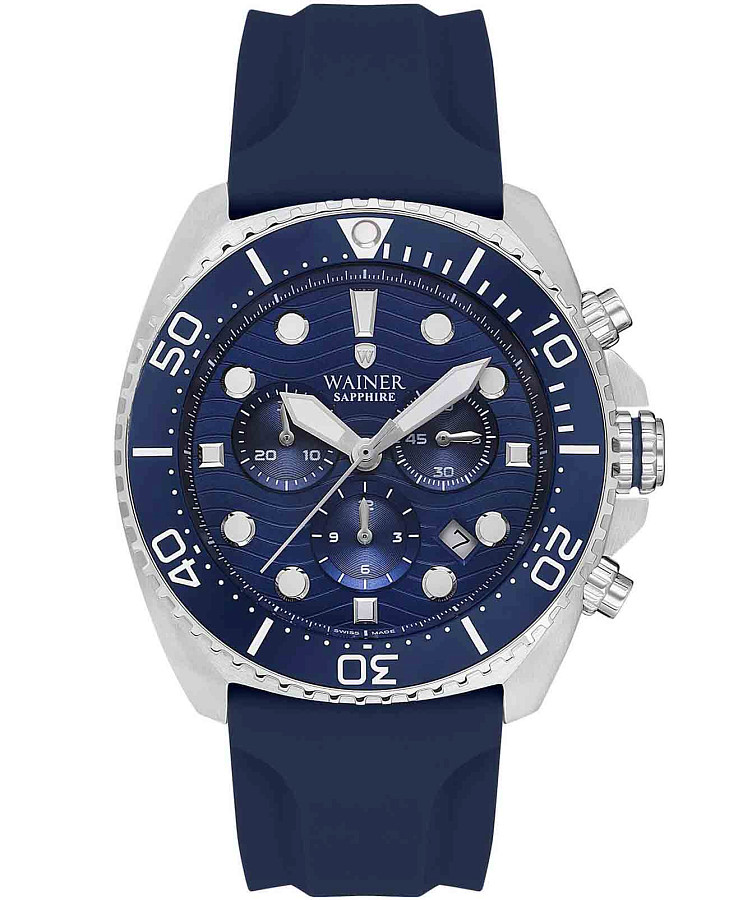Часы Wainer Diver WA.10310-B — мужские, синий