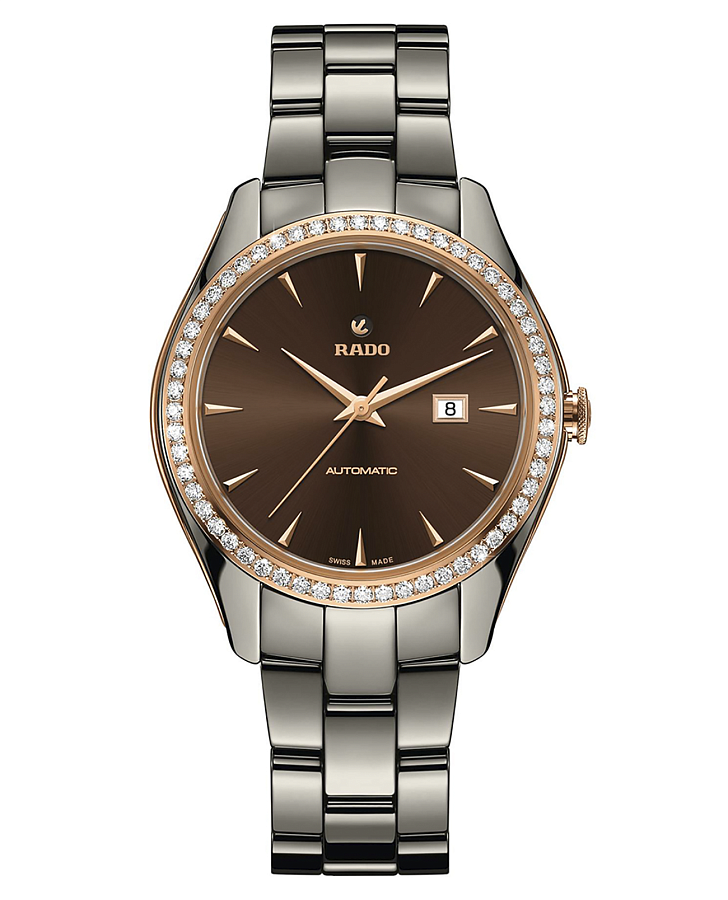 Часы Rado Hyperchrome Diamonds R32052302 — женские, коричневый