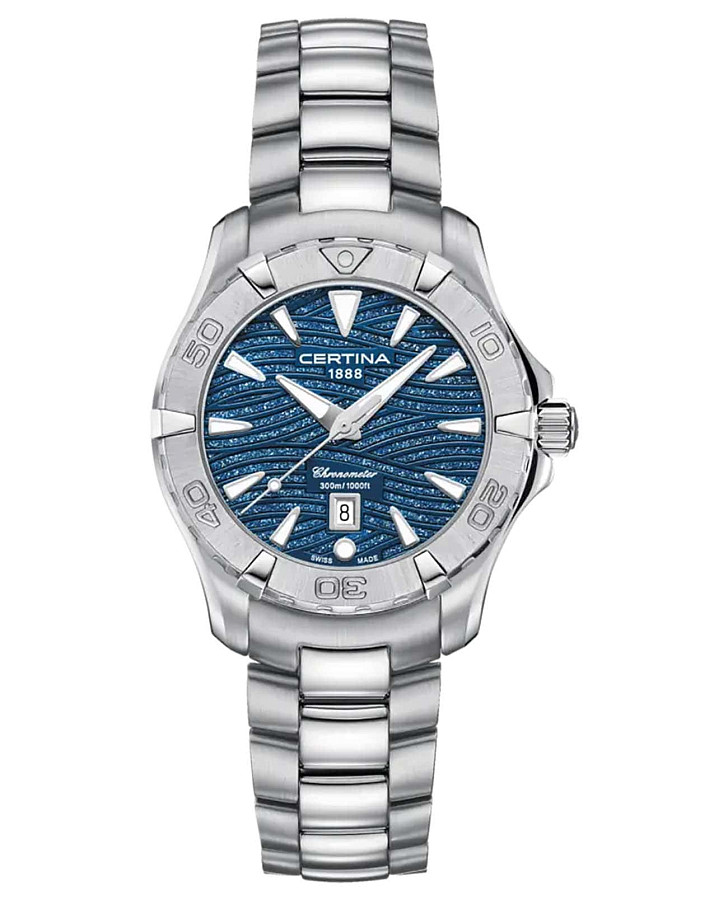 Часы Certina DS Action Lady C032.251.11.041.09 — женские, голубой