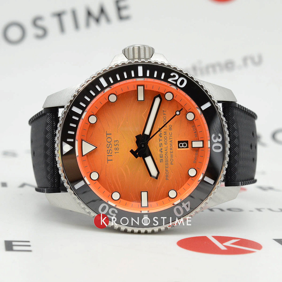 Часы Tissot Seastar 2000 44 mm T120.907.17.281.00 — механические, металл сталь