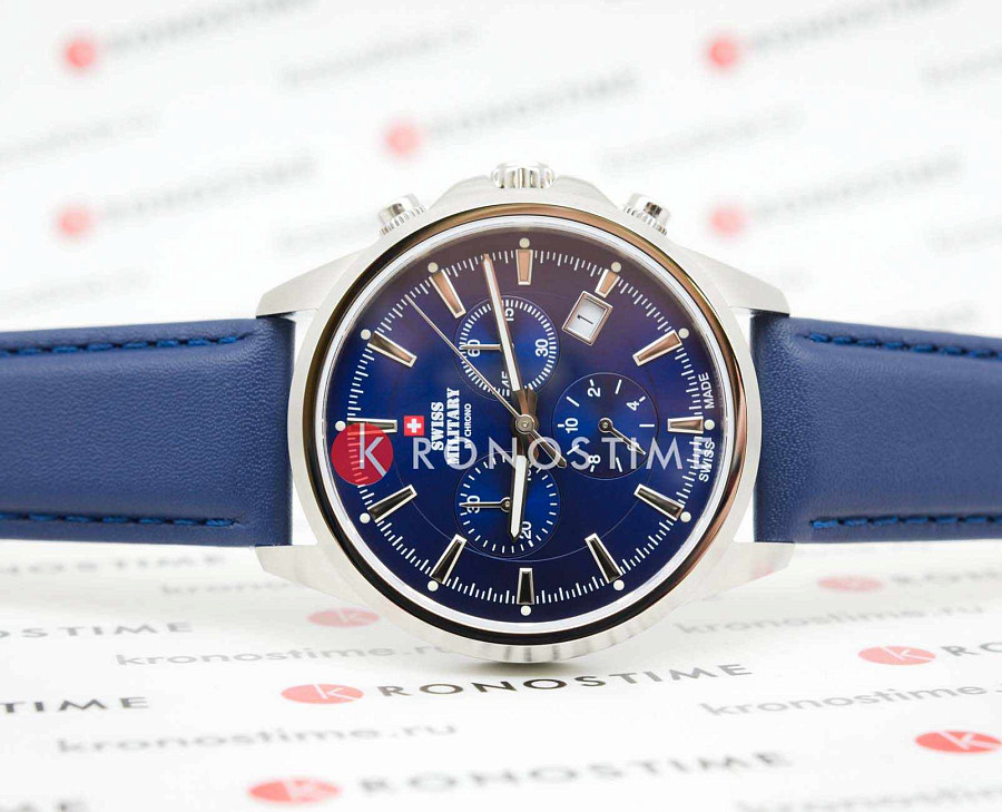 Часы Swiss Military by Chrono Sports Chronograph SM34107.12 — кварцевые, сталь металл