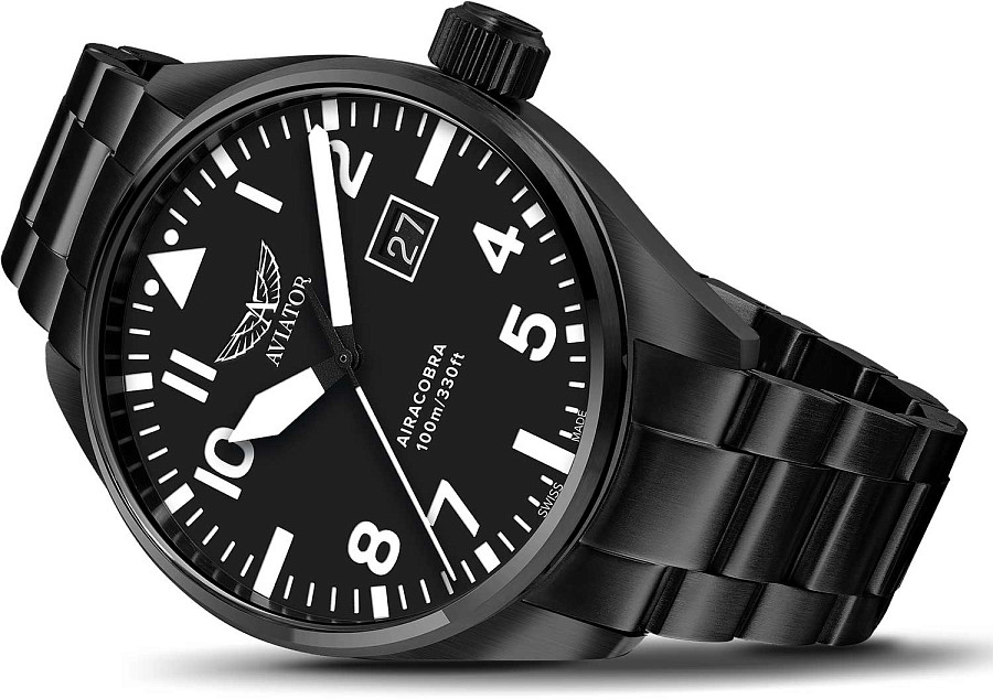Часы Aviator Airacobra V.1.22.5.148.5 — сталь металл, Швейцария