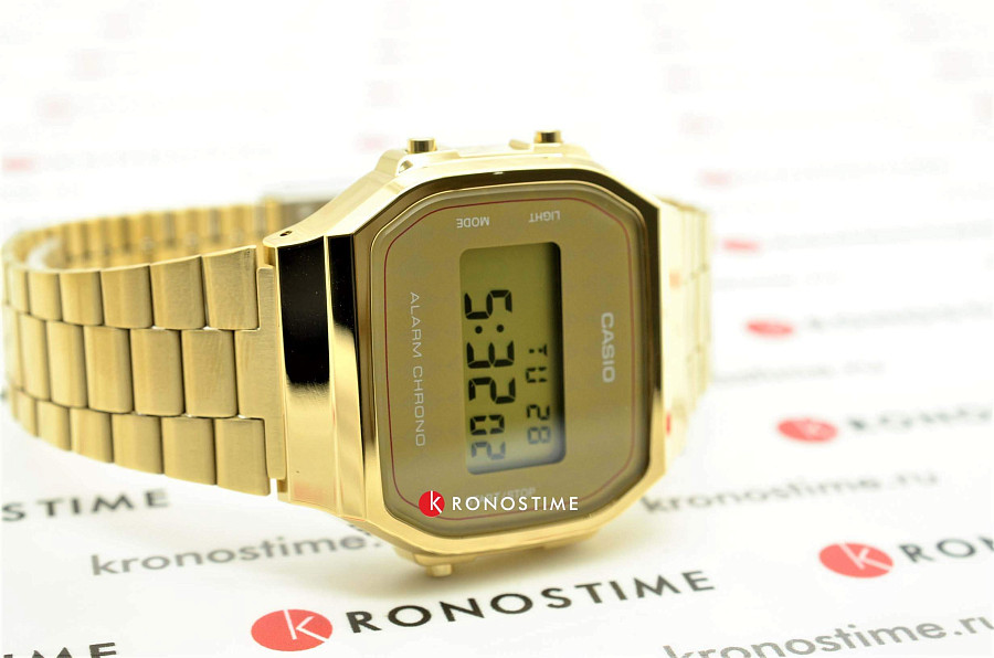 Часы Casio A-168WG-9BER — кварцевые, пластик