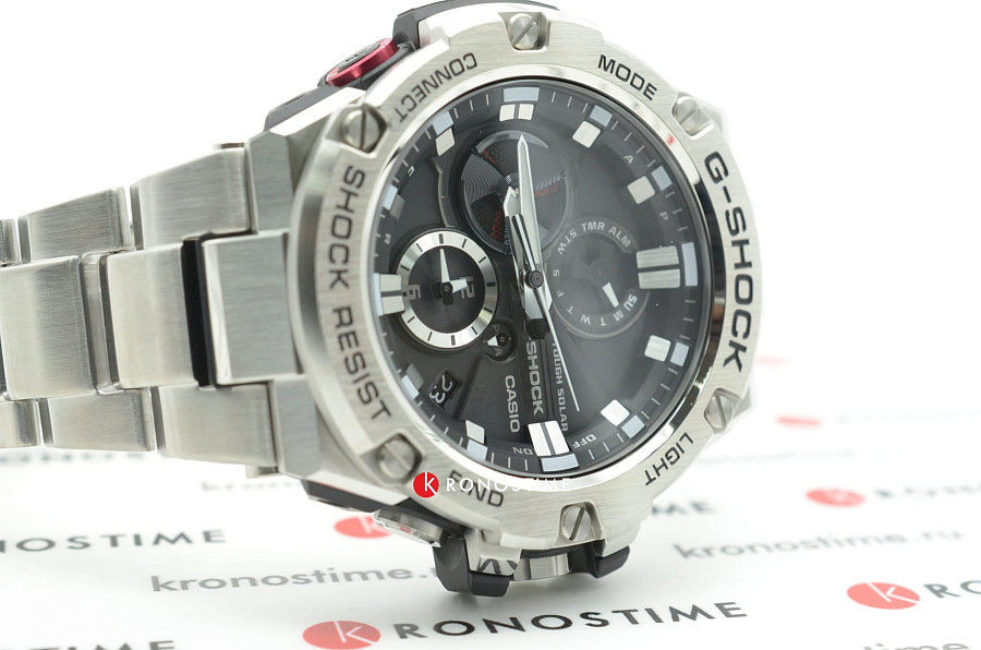 Часы Casio G-Shock GST-B100D-1ADR (GST-B100D-1A) — сталь металл пластик, Япония
