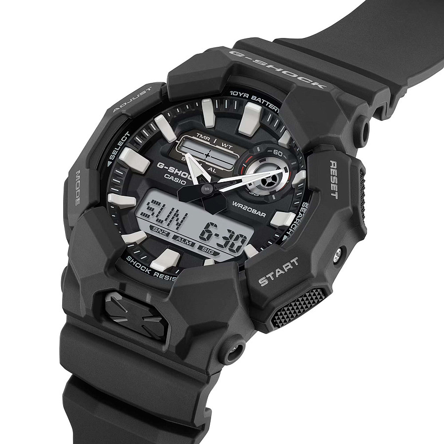 Часы Casio GA-010-1A — кварцевые, карбон пластик