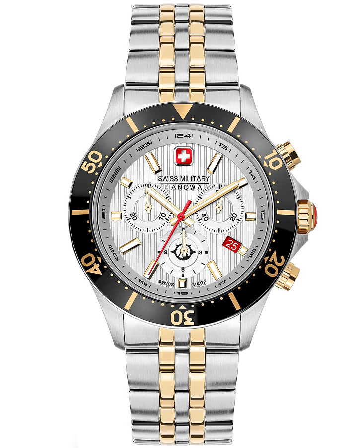 Часы Swiss Military Hanowa Flagship X Chrono SMWGI2100760 — мужские, белый