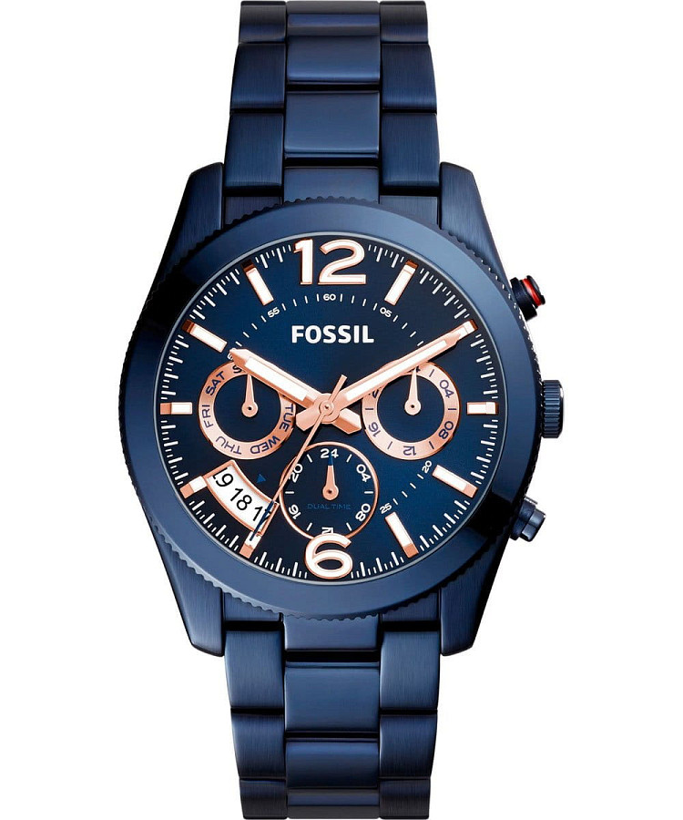 Часы Fossil Carlie ES4093 — женские, синий