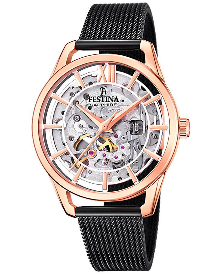 Часы Festina Automatic F20628/3 — женские, серебристый