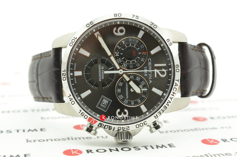 Часы Certina DS Podium Chronograph GMT C034.654.16.087.01 — Швейцария, кварцевые