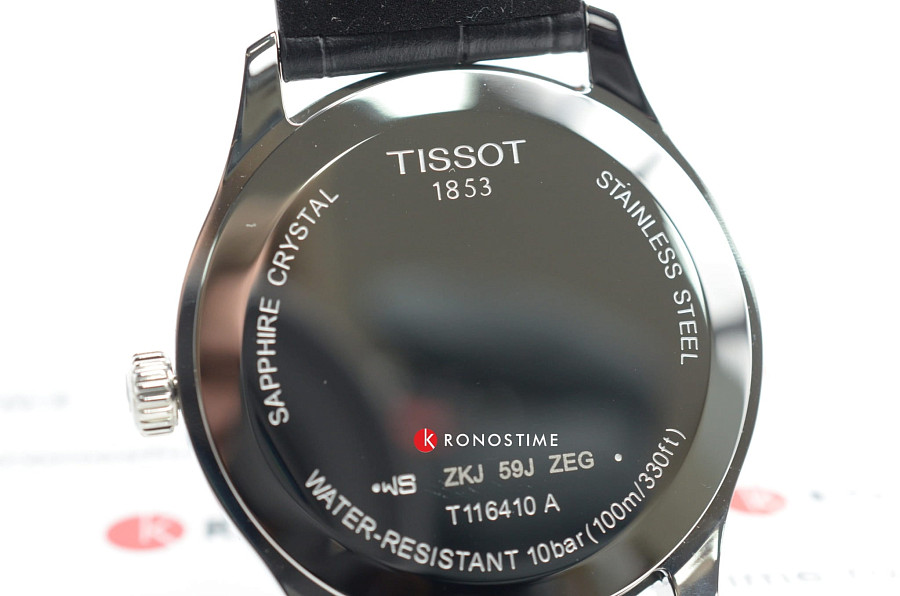 Часы Tissot Gent XL Classic T116.410.16.057.00 — черный, сталь металл