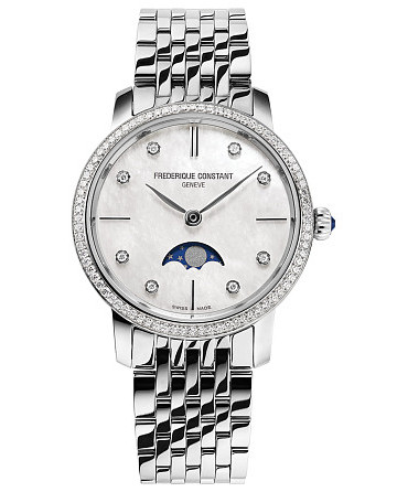 Frederique Constant Slimline Ladies Moonphase FC-206MPWD1SD6B