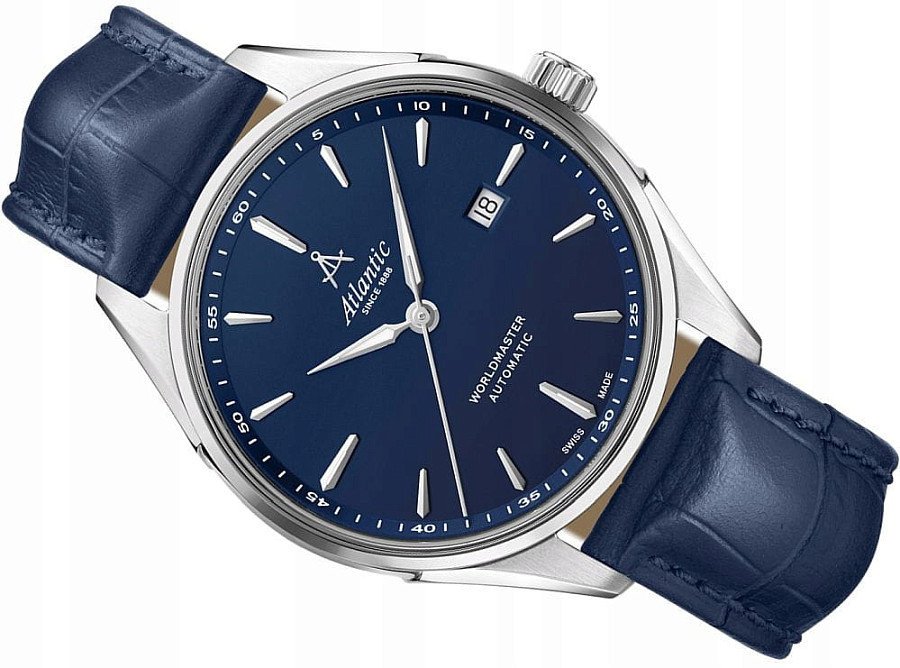 Часы Atlantic Worldmaster Automatic 52759.41.51S — металл сталь, Швейцария