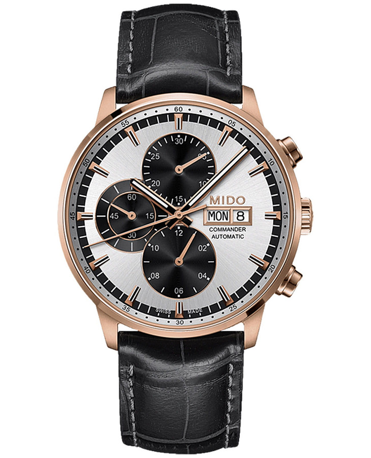 Часы Mido Commander Chronograph M016.414.36.031.59 — мужские, серый