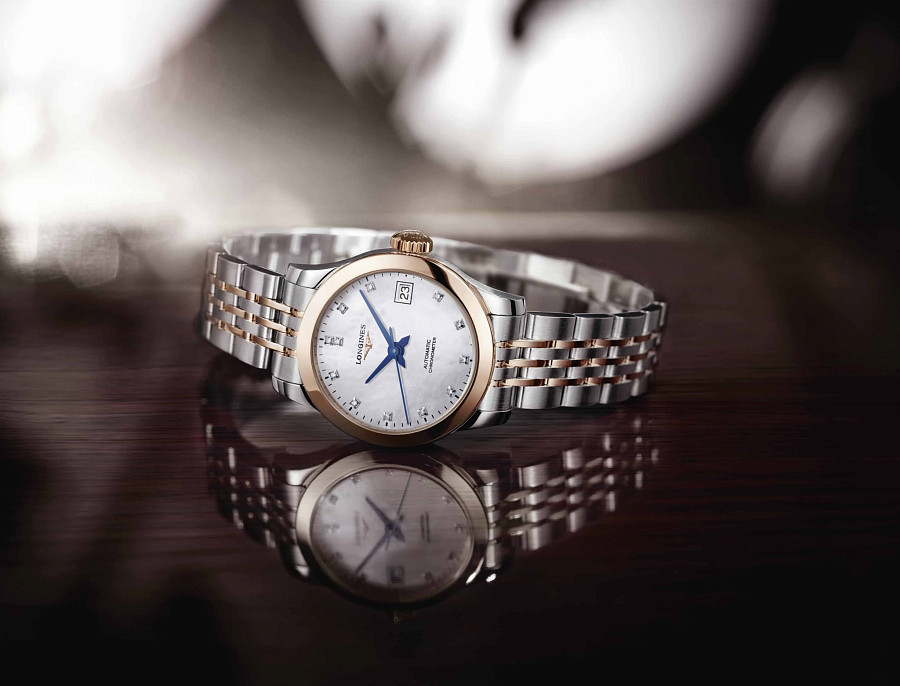 Часы Longines Record Collection L2.320.5.87.7 — черный, металл золото сталь