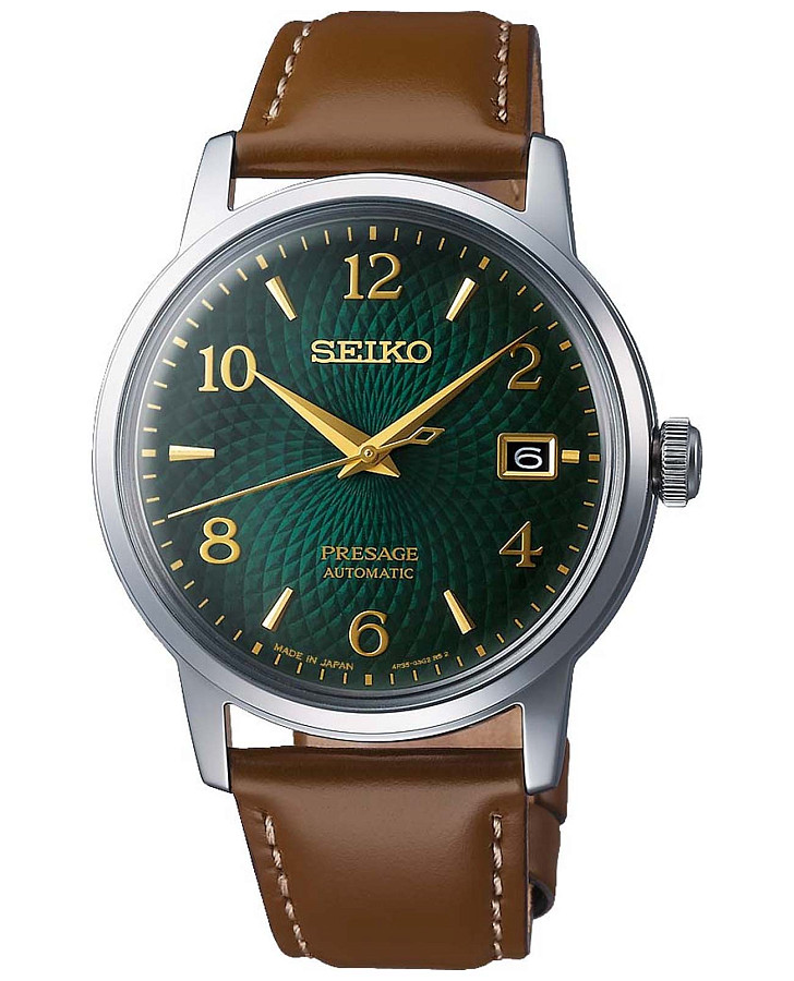 Часы Seiko SRPE45J1 — мужские, зеленый
