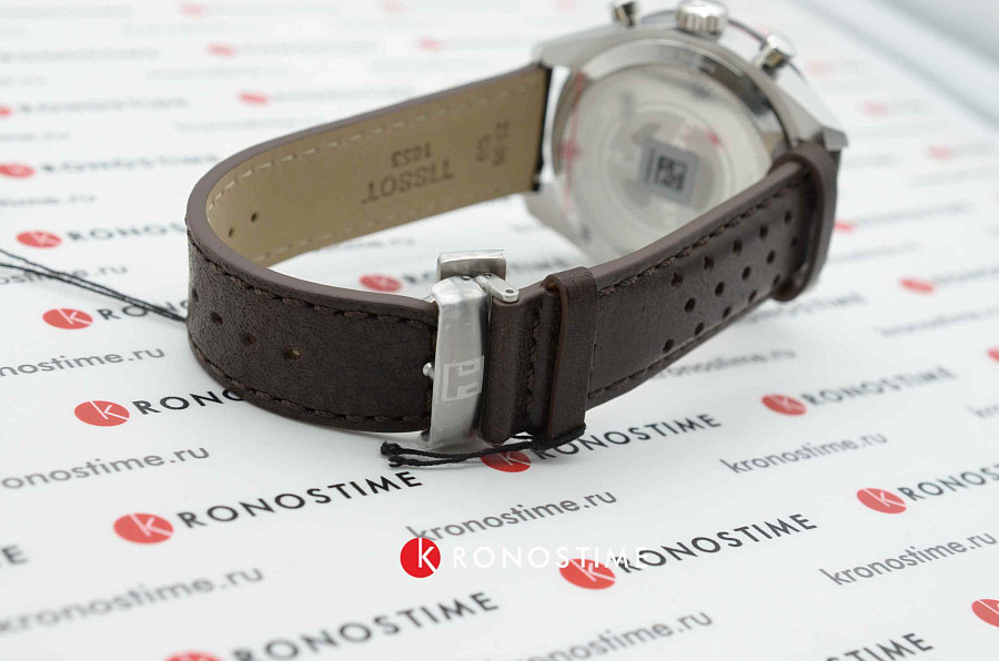 Часы Tissot PRS 516 Chronograph T131.617.16.032.00 — мужские, коричневый