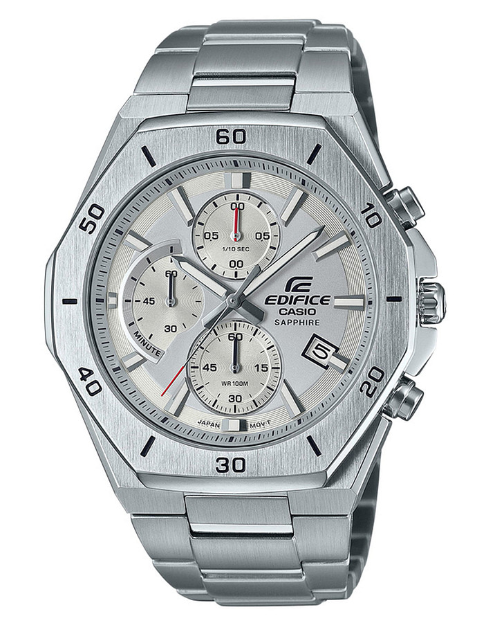Часы Casio Edifice EFB-680D-7A — мужские, серебристый