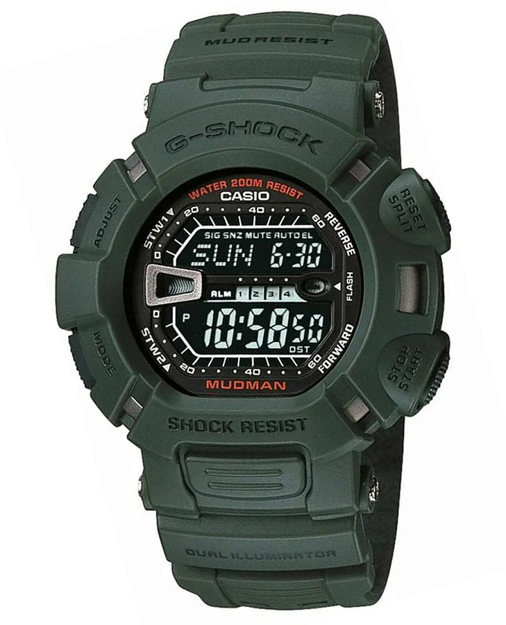 Часы Casio G-Shock G-9000-3VDR (G-9000-3V) — мужские, серый