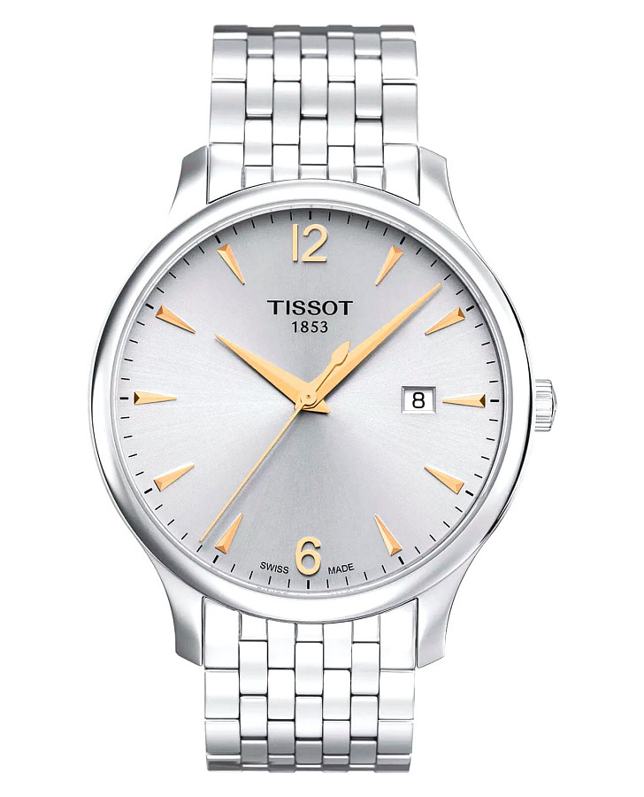 Часы Tissot Tradition T063.610.11.037.01 — мужские, белый