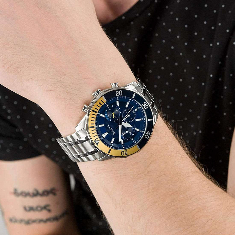 Часы Bulova Sports 98A245 — сталь металл, США