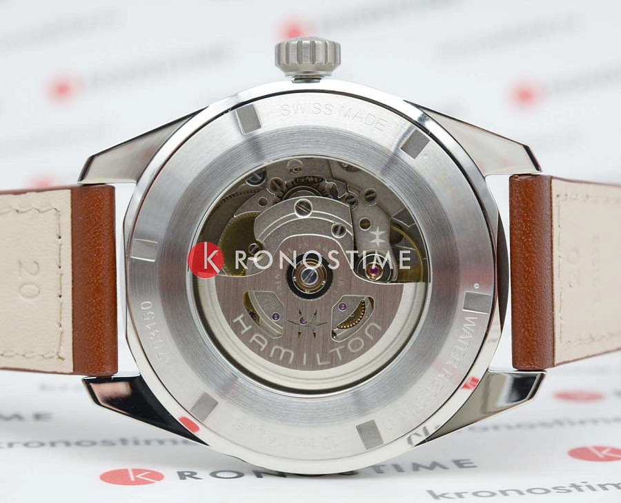Часы Hamilton Khaki Field Expedition Auto H70315540 — кожаный, мужские