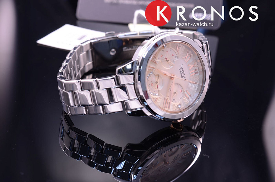Часы Casio Sheen SHE-3059D-9A — кварцевые, сталь