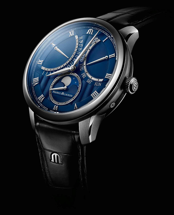 Часы Maurice Lacroix Masterpiece Moonphase Retrograde MP6608-SS001-410-1 — Швейцария, механические