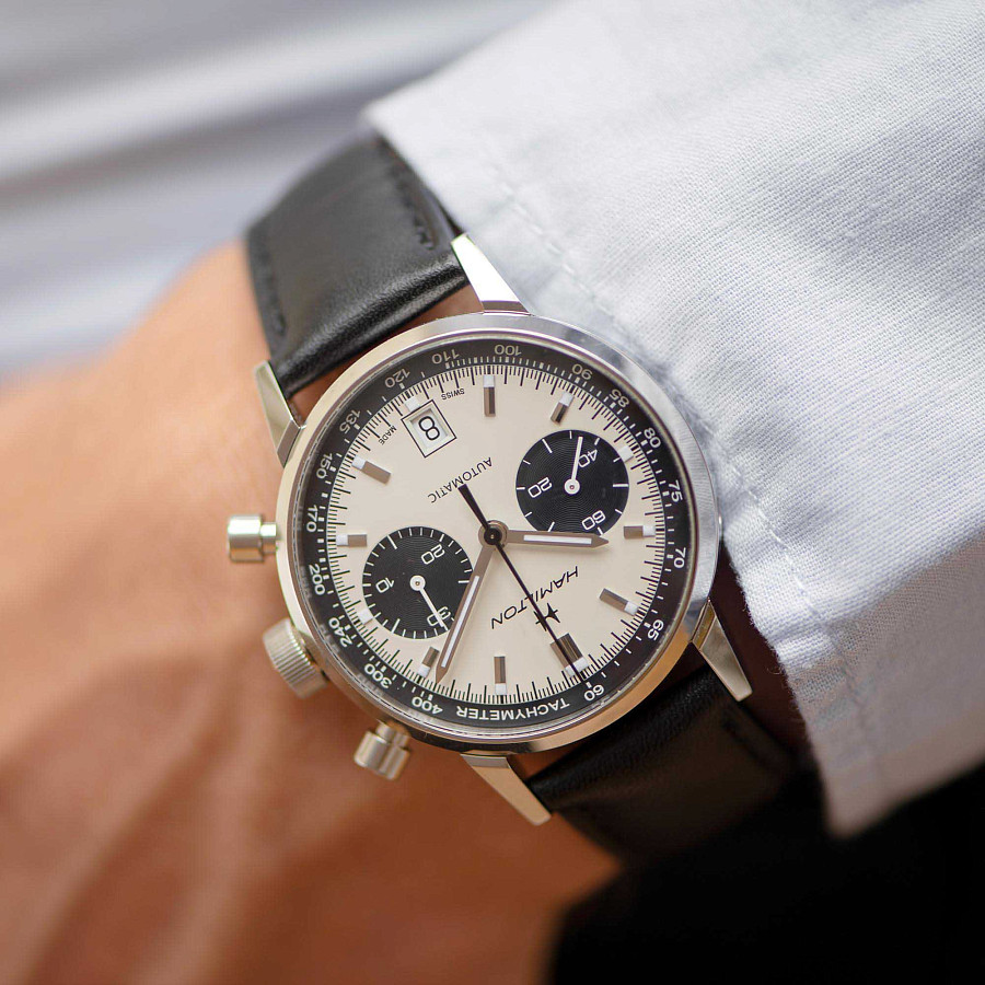 Часы Hamilton American Classic Intra-Matic Auto Chrono H38416711 — сталь, Швейцария