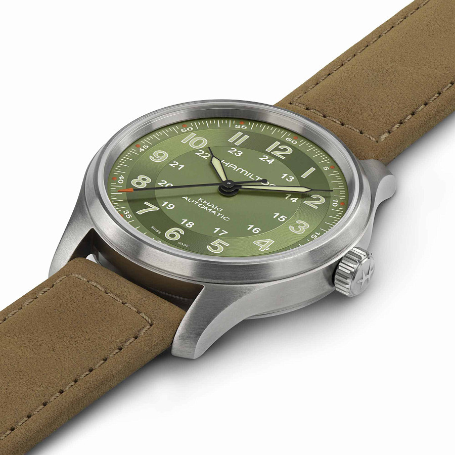 Часы Hamilton Khaki Field Titanium Auto H70545560 — механические, Швейцария, мужские
