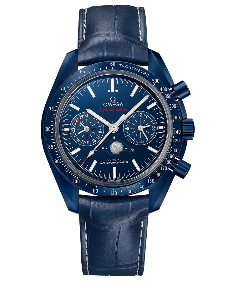 Часы Omega Speedmaster Moonphase 304.93.44.52.03.001 — мужские, синий