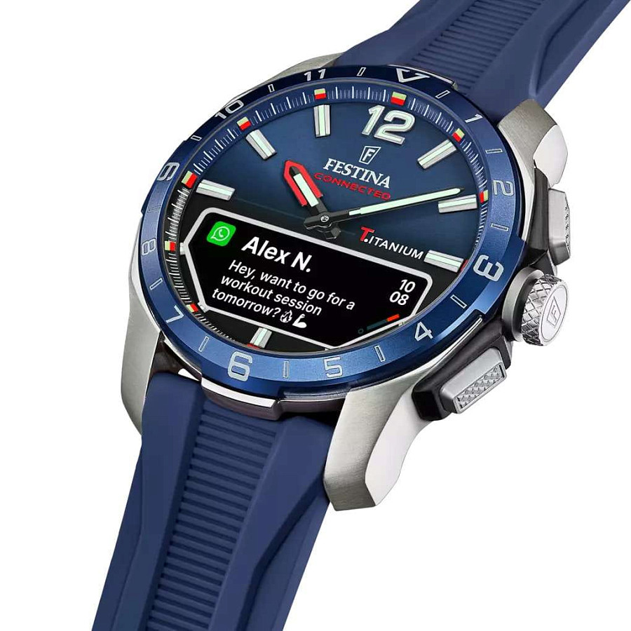 Часы Festina Connected D F23000/1 — кварцевые, титан