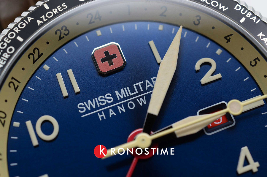 Часы Swiss Military Hanowa Hawk Eye SMWGB0000506 — мужские, кожаный