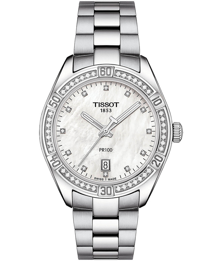 Часы Tissot PR 100 Lady Sport Chic Special Edition T101.910.61.116.00 — женские, перламутровый