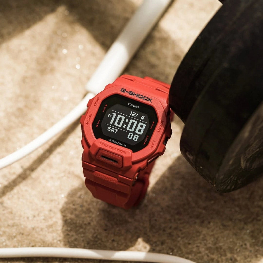 Часы Casio G-Shock GBD-200RD-4 — мужские, полимер
