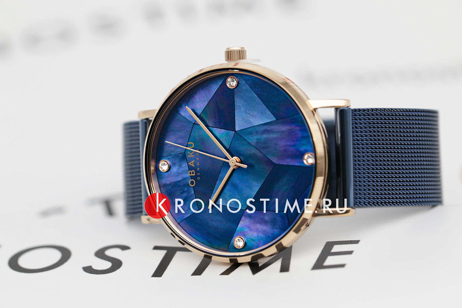 Часы Obaku Mesh V268LXVLML — кварцевые, металл сталь
