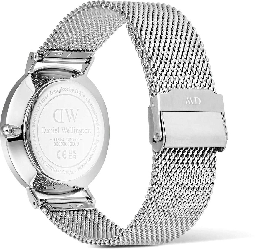 Часы Daniel Wellington Classic Day Display Sterling Champagne DW00100828 — сталь металл, Швеция