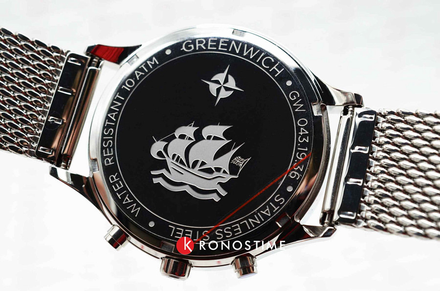 Часы Greenwich Skipper GW 043.19.36 — синий, сталь металл