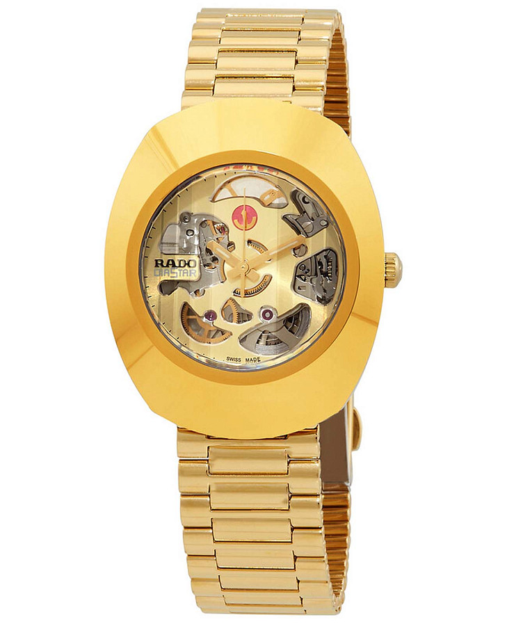 Часы Rado DiaStar Original Skeleton R12064253 — нержавеющая сталь с pvd-покрытием, мужские