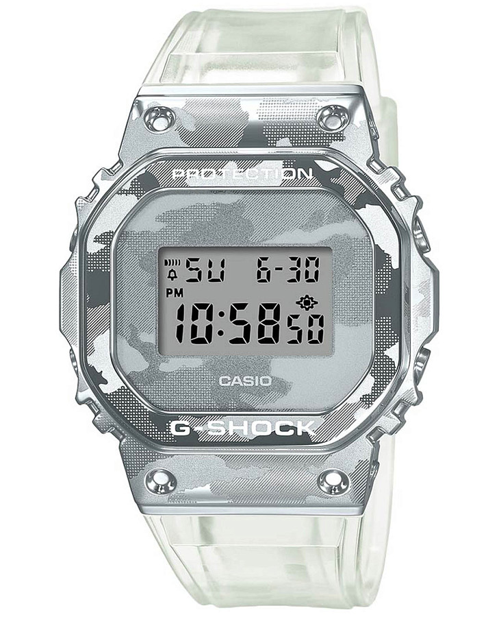 Часы Casio G-Shock GM-5600SCM-1 — мужские, серебристый