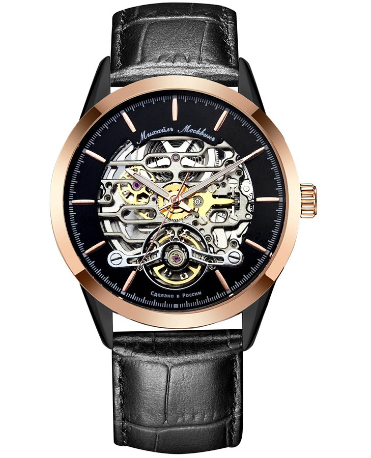 Часы Михаил Москвин Elegance 1503L-4 — мужские, черный