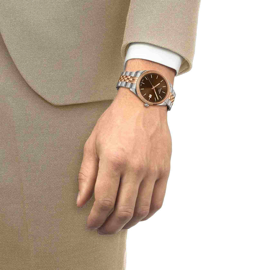 Часы Tissot Ballade 40 mm T156.410.22.291.01 — мужские, двухцветный