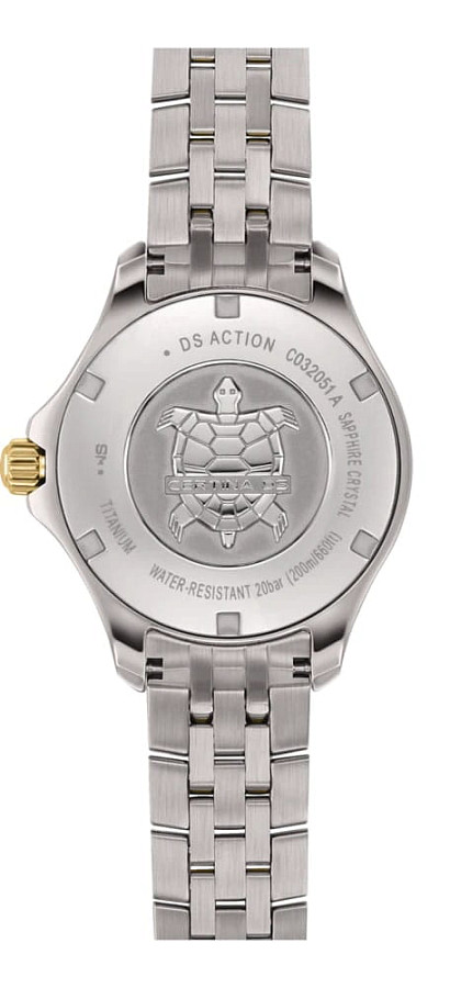 Часы Certina DS Action Lady Diamonds C032.051.44.046.00 — женские, титановый c pvd покрытием