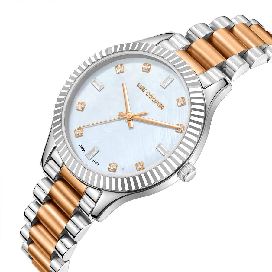 Часы Lee Cooper LC08079.520 — кварцевые, металл суперметалл