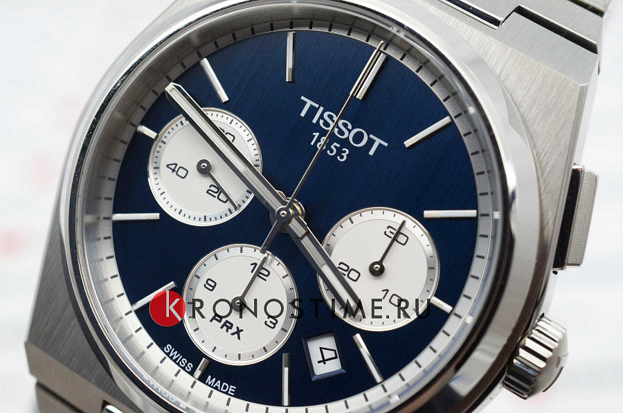 Часы Tissot PRX Automatic Chronograph T137.427.11.041.00 — мужские, нержавеющая сталь