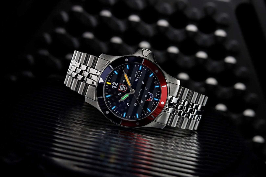 Часы Luminox x Volition America Minuteman XS.0914.VOL — мужские, нержавеющая сталь 316l