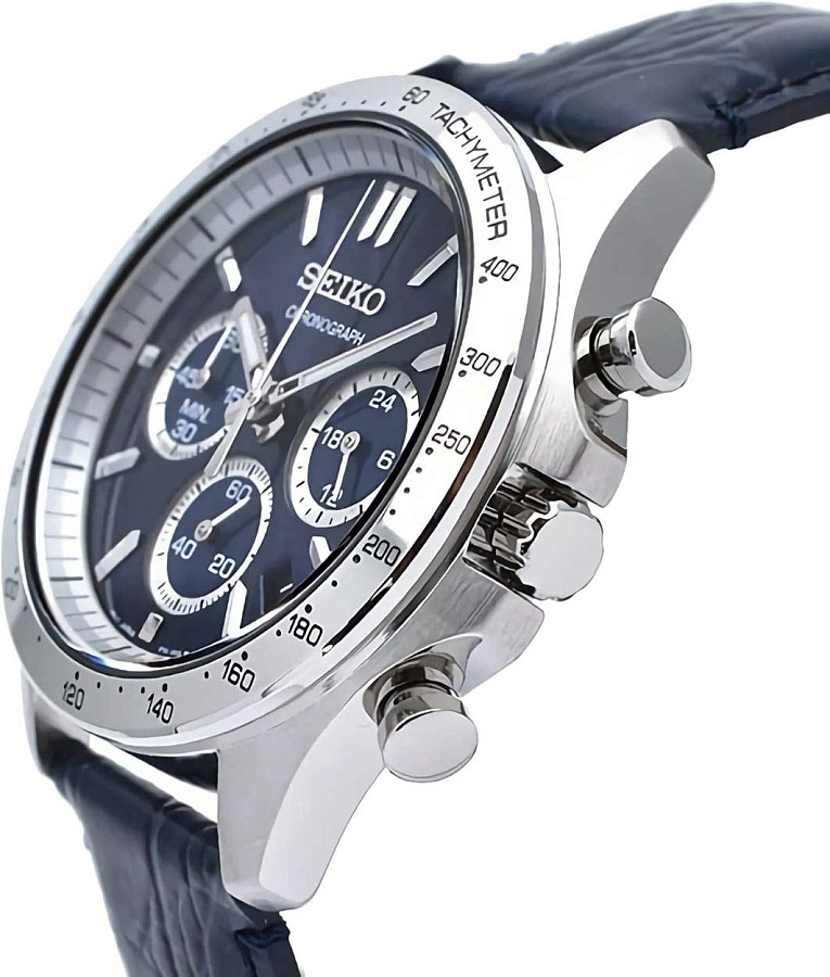 Часы Seiko Spirit Chronograph SBTR019 — синий, сталь металл