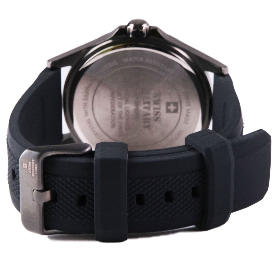 Часы Swiss Military by Chrono Day Date SMP36040.18 — синий, металл сталь