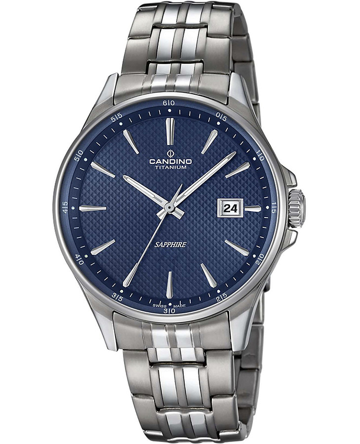 Часы Candino Titanium C4606/B — мужские, синий