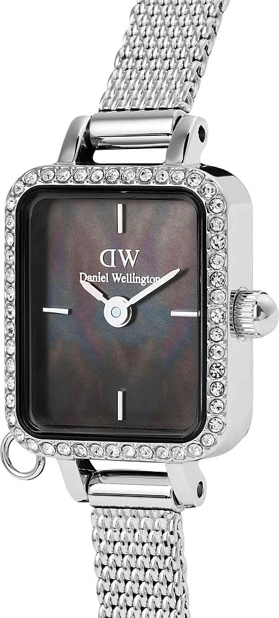 Часы Daniel Wellington Quadro Mini Crystal Zodiac Sterling DW00100750 — кварцевые, сталь металл